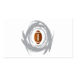 Nice Football Circular Grunge Business Card