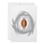 Nice Football Circular Grunge invitations