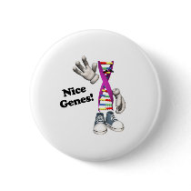 Nice Genes Funny DNA buttons by doonidesigns Nice Genes Funny DNA buttons