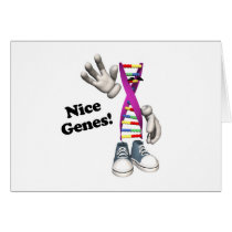 Nice Genes Funny DNA Card