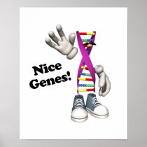Nice Genes Funny DNA Print