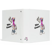 Nice Genes Funny DNA Strip Character 3 Ring Binders