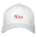 "Nice" Hat embroidered hats