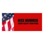 Nice Hummer. Sorry about your penis Rack Card Template