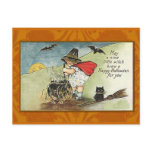 Nice Little Witch Vintage Halloween Card Post Cards