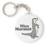Nice Marmot ferret Key Chain