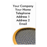 Nice New Tennis Racket. on White business cards