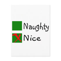 Nice Not Naughty postcards by CelebrationZazzle Nice Not Naughty postcards