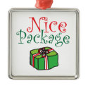 Nice Package Holiday Ornament ornament