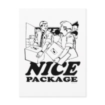 Nice Package postcards by humortees Nice Package postcards