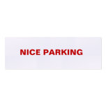 NICE PARKING BUSINESS CARD