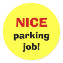 NICE parking job! stickers by aukestrel NICE parking job! stickers