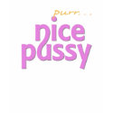 Nice Pussy purr... Fitted Ladies T-Shirt by aNaughtyBit Nice Pussy purr... Fitted Ladies T-Shirt