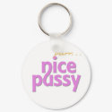 Nice Pussy purr... Keychain by aNaughtyBit Nice Pussy purr... Keychain