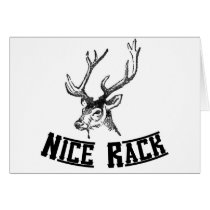 Nice Rack Deer Antlers Greeting Cards