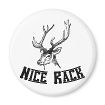 Nice Rack Deer Antlers magnets by JustJokingGifts Nice Rack Deer Antlers magnets