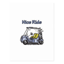 Nice Ride Golf Design Postcard