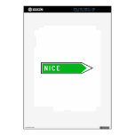 Nice, Road Sign, France iPad 2 Skins