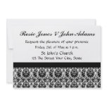 Nice Simple Damask Wedding Invitation