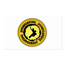 Nice Snowboarding Seal Business Card Template