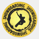 Nice Snowboarding Seal Sticker