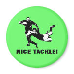 Nice tackle,Rugby Refrigerator Magnet