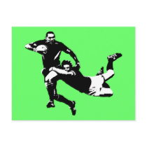 Nice tackle,Rugby postcards by Cardsharkkid Nice tackle,Rugby postcards
