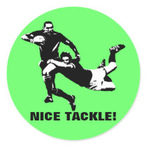 Nice tackle,Rugby stickers