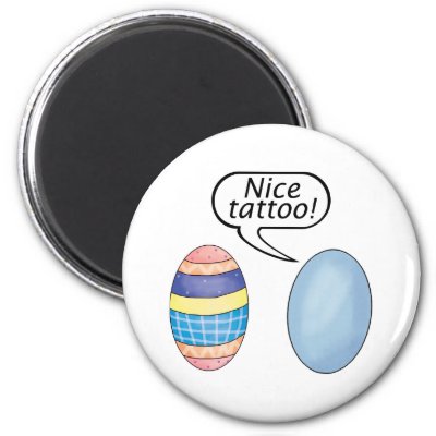 Nice Tattoo Easter Eggs Magnets by easterbasket