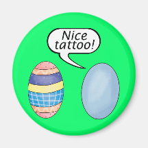 Nice Tattoo Easter Eggs Magnets