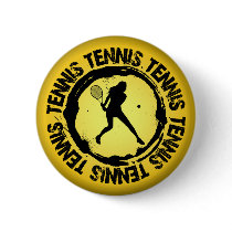 Nice Tennis Seal  (Female) Pinback Button