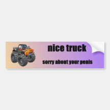 nice truck bumper sticker