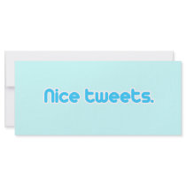 Nice tweets 4 rack cards by TwitterShirts Nice tweets 4 rack cards