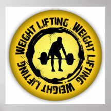 Nice Weight Lifting Seal Poster