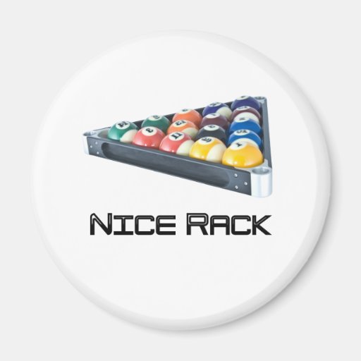 NiceRack Black Refrigerator Magnet