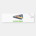 NiceRack Green bumper stickers