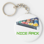 NiceRack Green keychains
