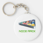 NiceRack Green keychains