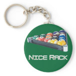 NiceRack White keychains