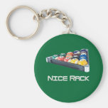 NiceRack White keychains