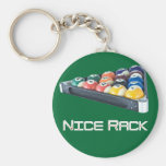 NiceRack White keychains