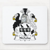Nicholas Family Crest mousepads by coatsofarms Nicholas Family Crest mousepads