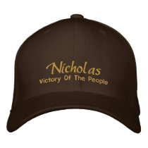 Nicholas Name Cap / Hat embroidered hats by toppings Nicholas Name Cap / Hat embroidered hats