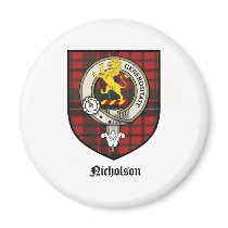 Nicholson Clan Crest Badge Tartan magnets by clan_badges Nicholson Clan Crest Badge Tartan magnets