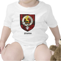 Nicholson Clan Crest Badge Tartan t-shirts