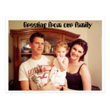 NICK AND FAMILY, Greeting from our family Postcard