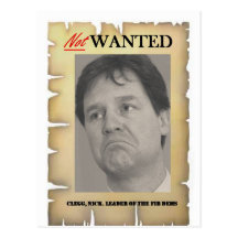 NICK CLEGG NOT WANTED POST CARD