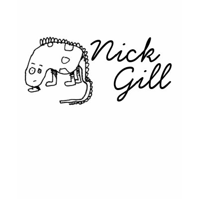 Nick Gill Dinosaur-Man T Shirt by nickgillstreetteam