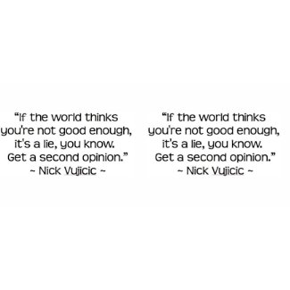 Nick Vujicic Quote Mug mug