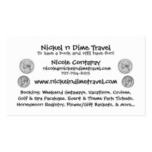 Nickel n Dime Business Card